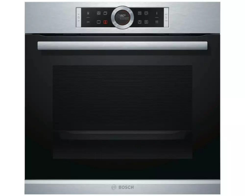 Bosch Einbaubackofen HBG675BS1 Silber A+