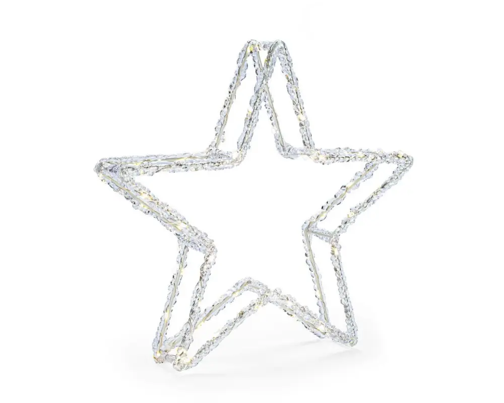 STT Acrylic Double Star, 32 warmweiss