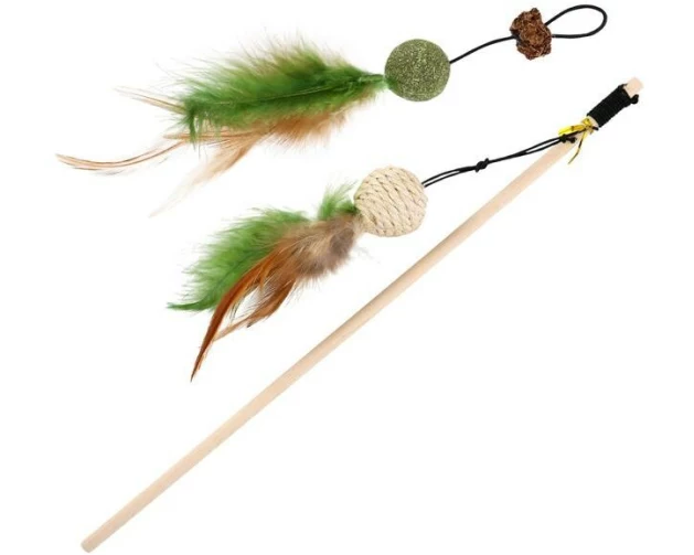 WOUAPY Katzen-Spielangel Angelrute