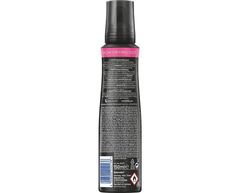 NIVEA Extreme Hold Styling Mousse 150 ml