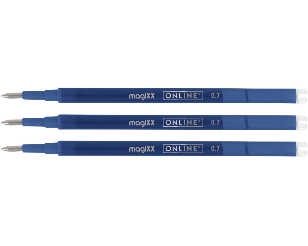 ONLINE Gelmine magiXX 0.7mm 40160/3 blau, Tag-Bag 3 Stück
