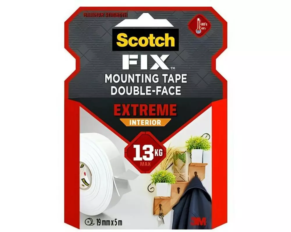 3M Extreme Innenmontageband 19 mm x 5 m, Weiss