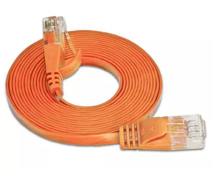 SLIM Slimpatchkabel RJ-45 - RJ-45, Cat 6, UTP, 3 m, Orange