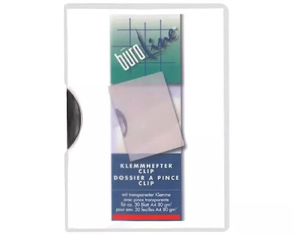 Büroline Klemmhefter Clip A4 Grau/Transparent