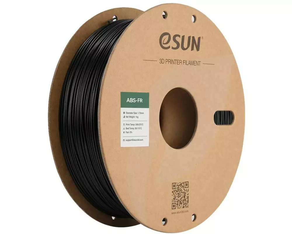 eSun Filament ABS FR Schwarz 1.75 mm 1 kg