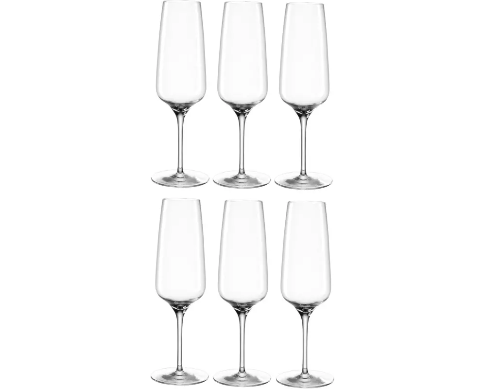 Leonardo Sektglas Cesti 240 ml, 6 Stück, Grau/Transparent