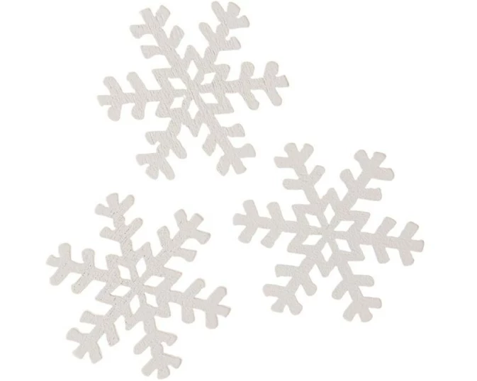 Opiflor Streudeko Schneeflocke 3 Stück, Schneeflocken