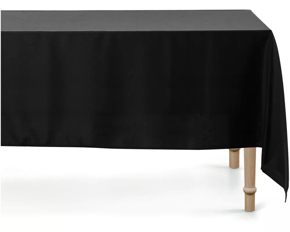 Partydeco Tischdecke Rechteckig schwarz matt, 180 x 300 cm, 1 Stück