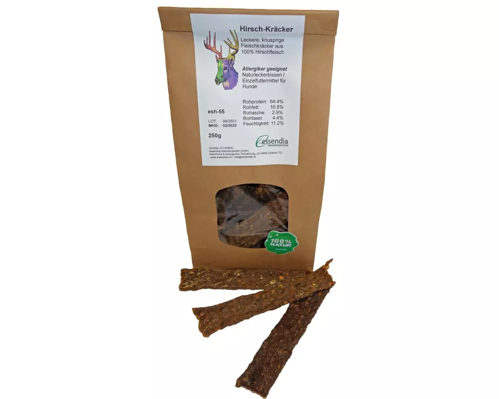 essendia Kausnack Hirschkräcker, 250 g