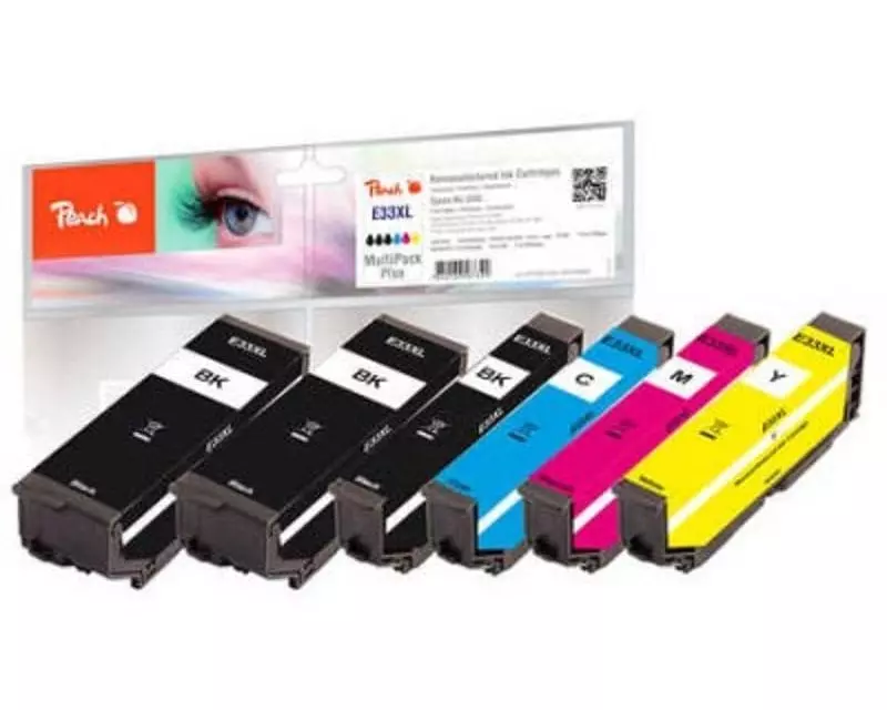 Peach Tinte Epson No. 33XL 2x BK, 1x PBK C, M, Y