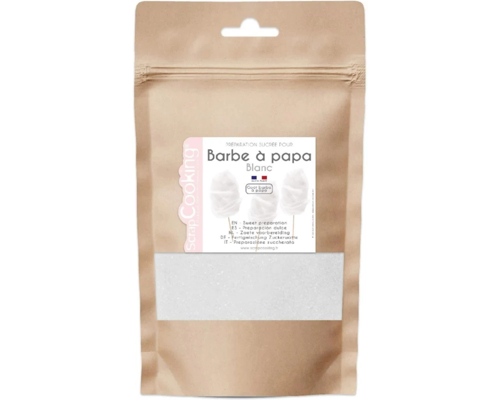ScrapCooking Fertigmischung Zuckerwatte Bonbongeschmack Weiss 160 g