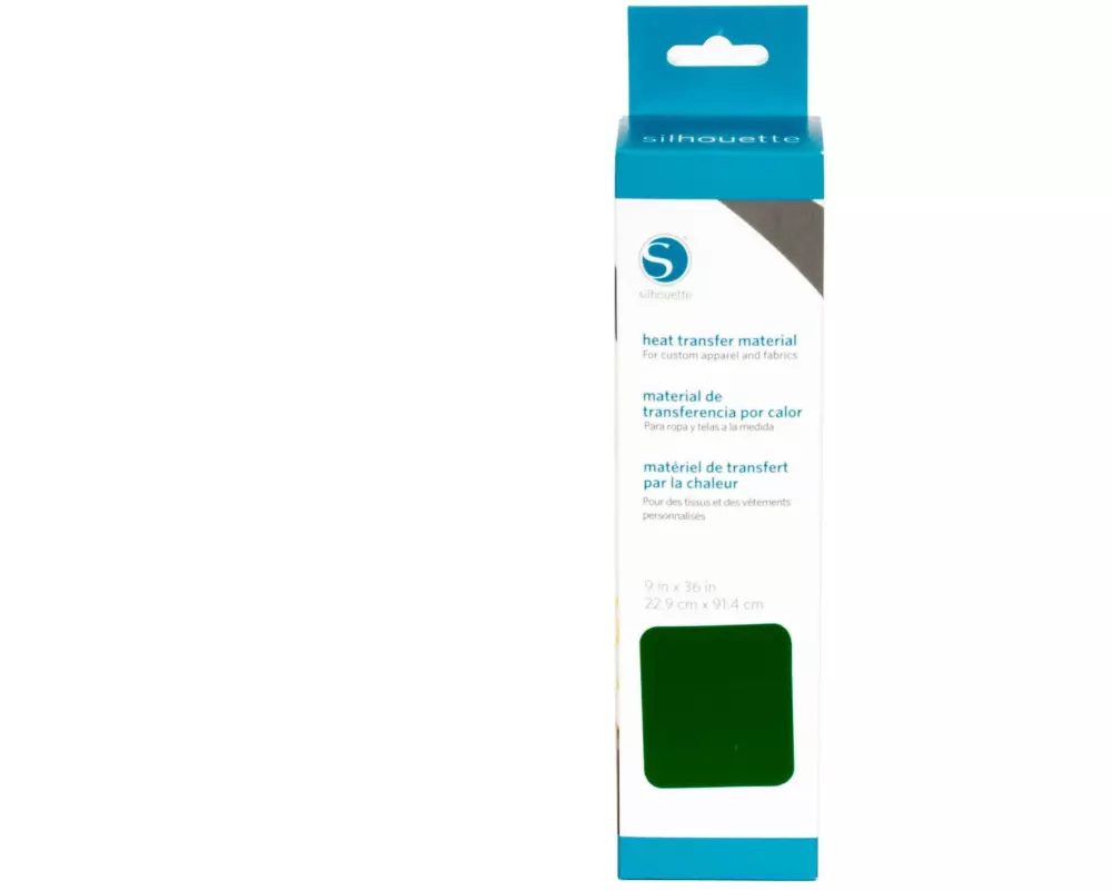 Silhouette Aufbügelfolie 22.9 cm x 91.4 cm Dunkelgrün, beflockt