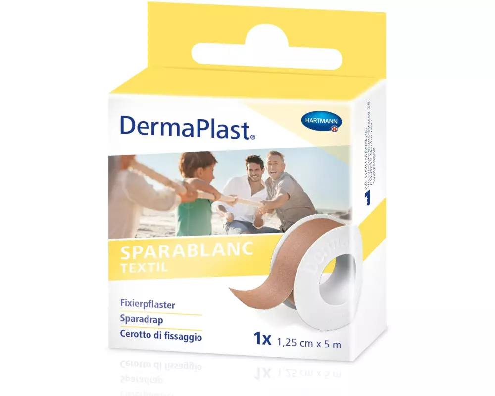 DermaPlast Fixierpflaster Sparablanc Textil 1.25 cm x 5 m 1 Stück