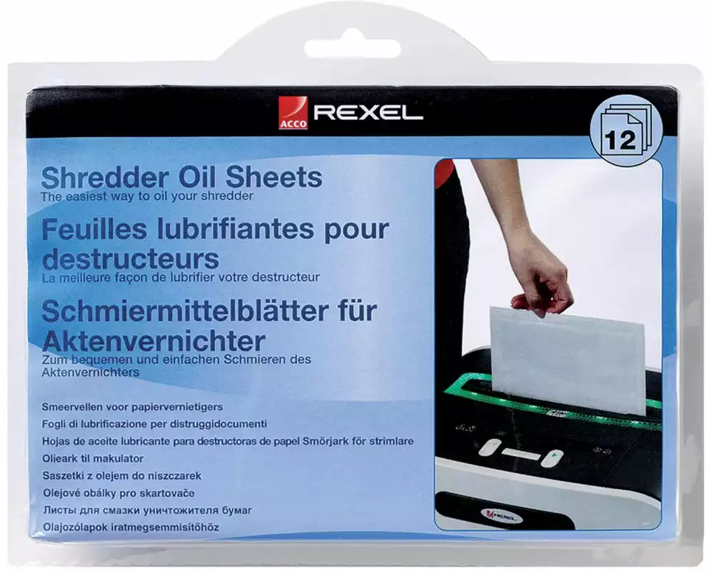 Rexel Ölpapier für Aktenvernichter A5, 20 Stück