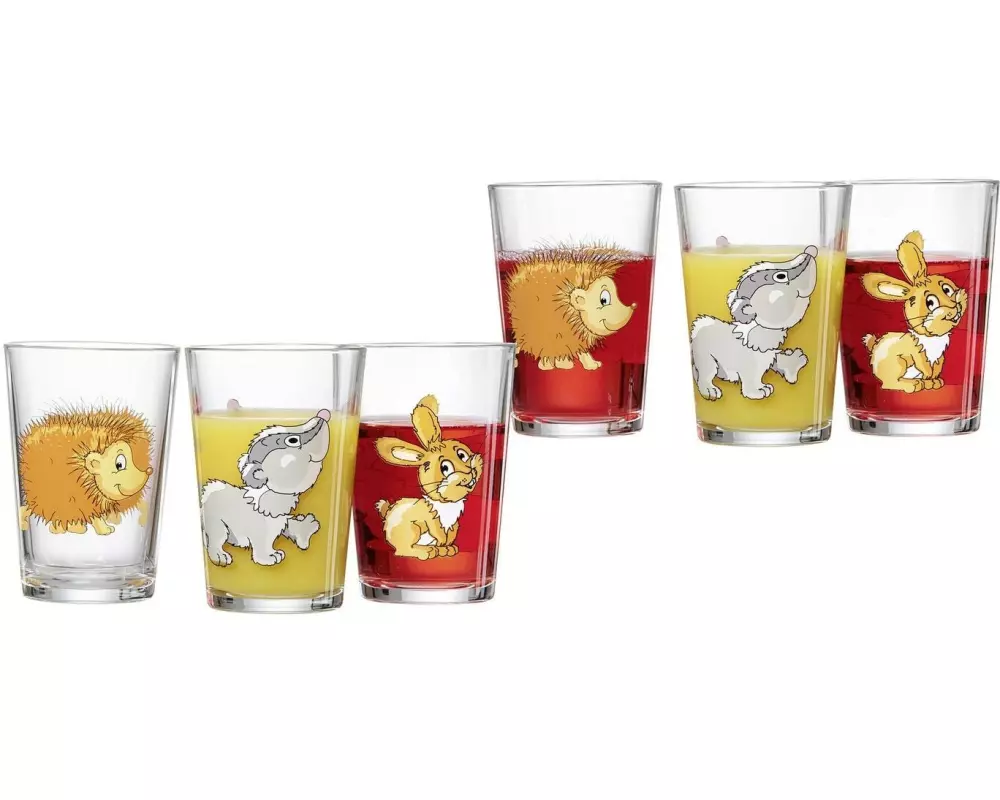 Ritzenhoff & Breker Kindertrinkglas Waldtiere 6 Stück