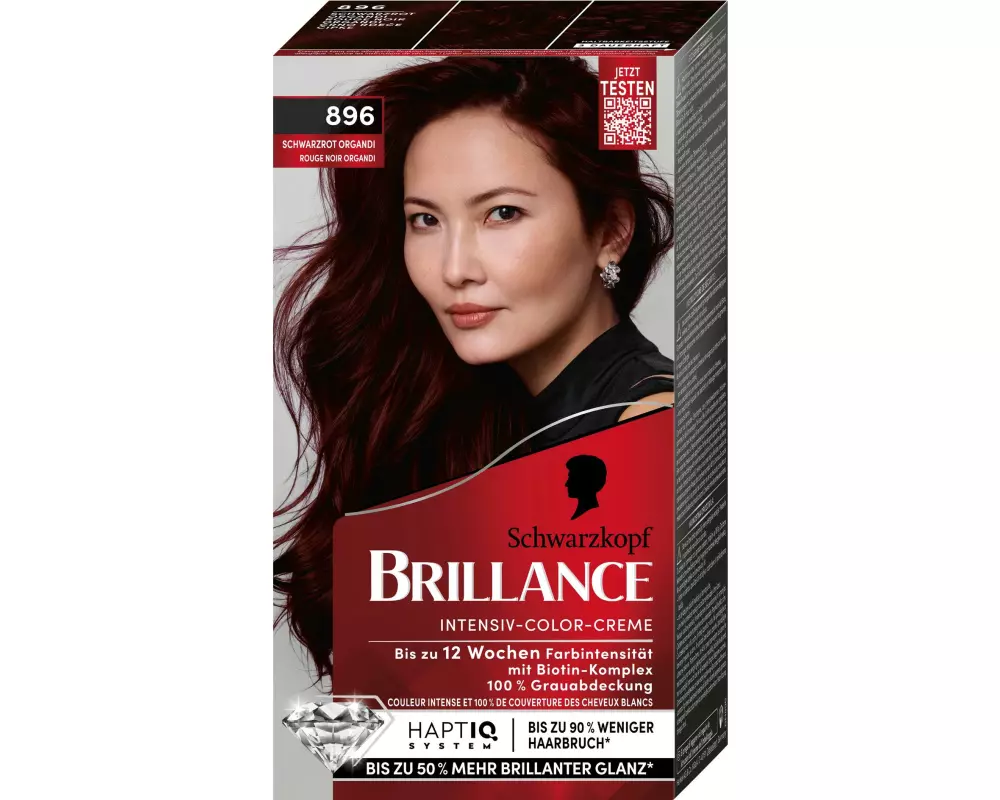 Schwarzkopf BRILLANCE Haarcoloration Brillance 896 Schwarzrot