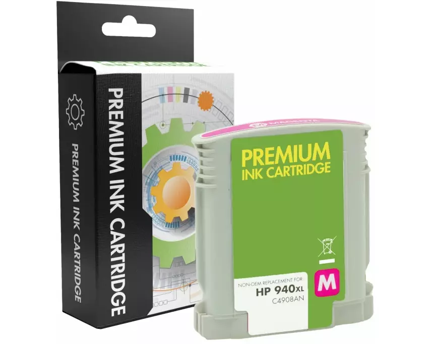 STATIC Ink cartridge compatible with HP C4908AE 940XL magenta remanufactured 1.400 pages