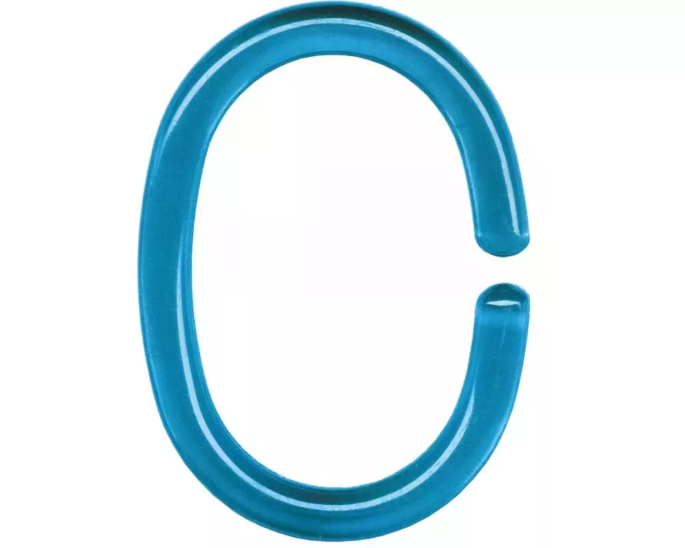 Kleine Wolke Duschvorhanghaken DV-Ringe 12 Stück, 5 cm, Blau