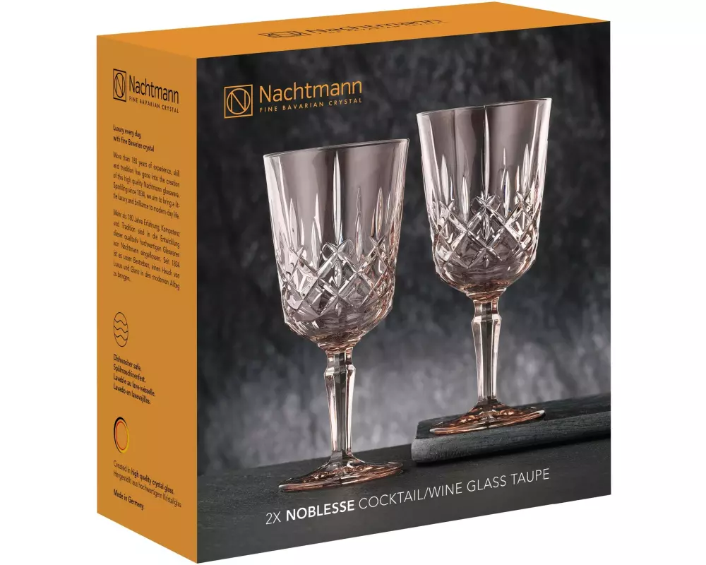 Nachtmann Noblesse Cocktail/Weinglas Taupe Set 2 Stück