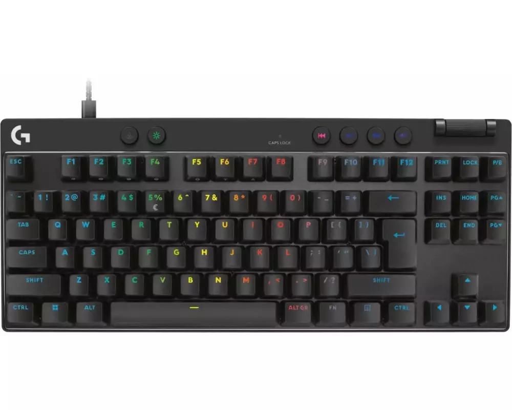Logitech Gaming-Tastatur Pro X TKL Rapid Schwarz