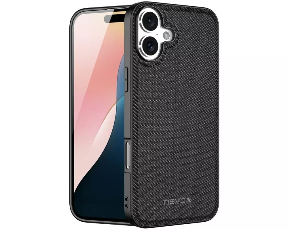 Nevox Back Cover StyleShell Nylo iPhone 16 Schwarz