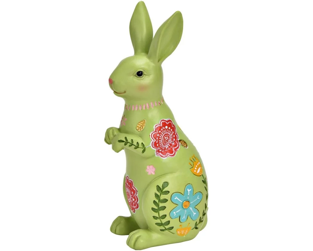 G. Wurm Aufsteller Hase 16 cm, Grün