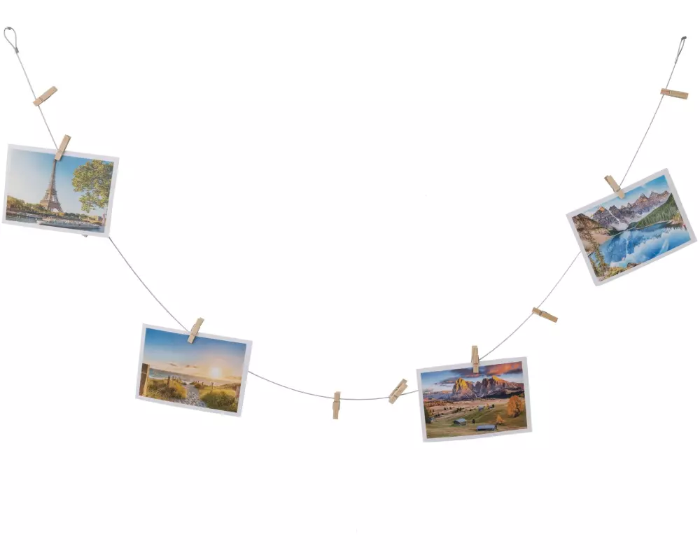 COCON Fotoseil mit 10 Holzklammern, 140 cm