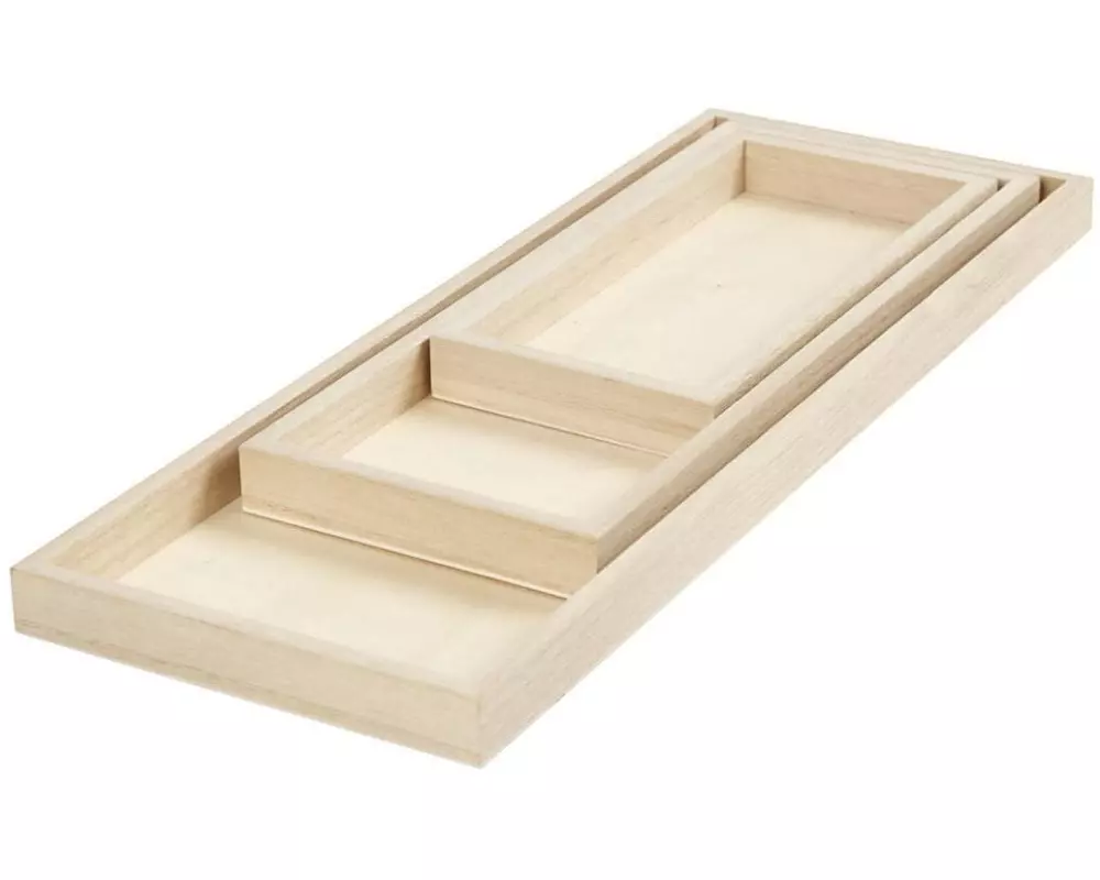 Creativ Company Holzartikel Set Tablet, 3 Stück