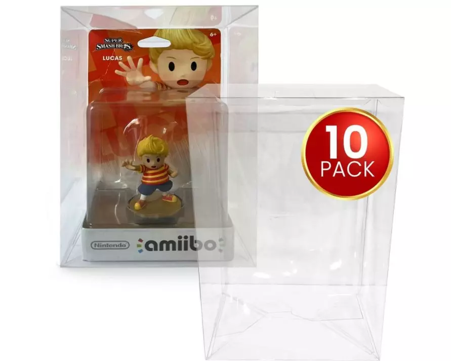 EvoRetro Acryl Box Gehäuse für Amiibo Figuren 10er-Pack, Transparent