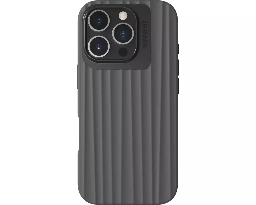 Nudient Back Cover Bold MagSafe iPhone 16 Pro Storm Black