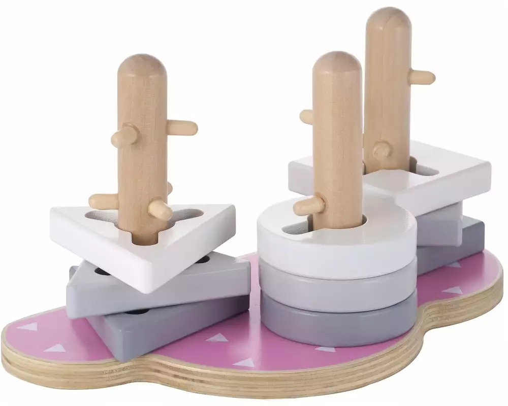 Kindsgut Steckspiel Puzzle Wolke Rosa