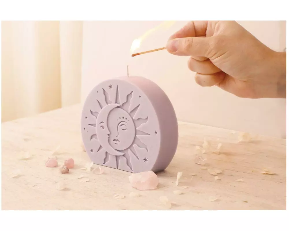 Graine Créative Bastelset Kerzen-DIY-Set Eclipse Violett
