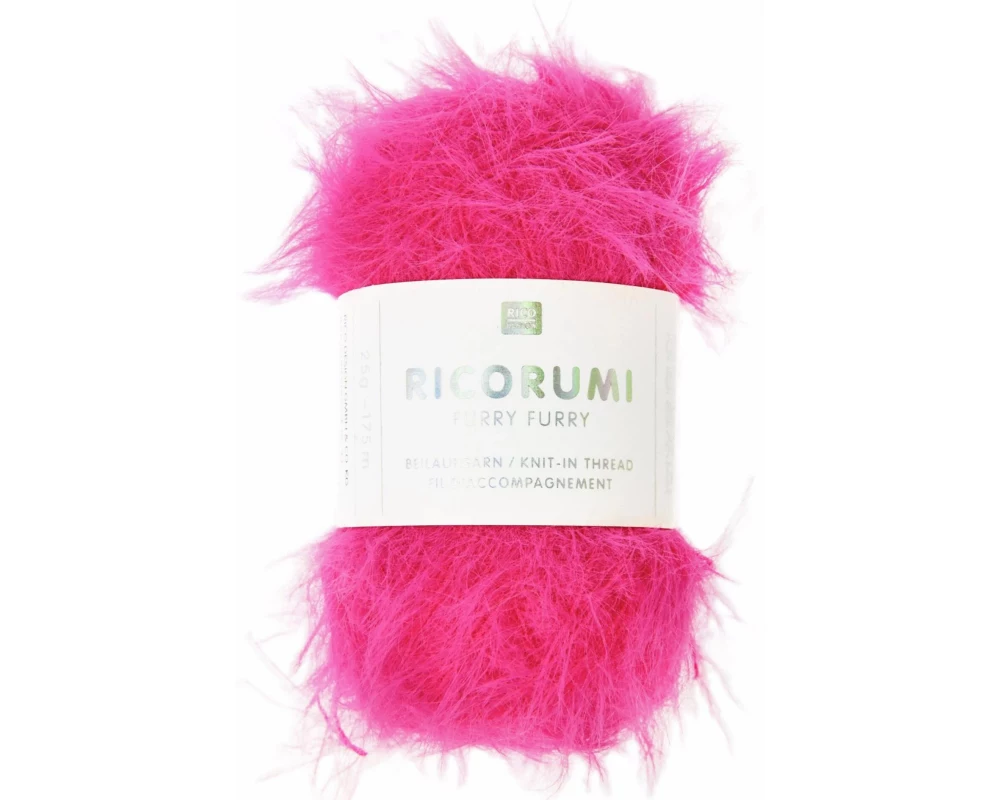 Rico Design Wolle Ricorumi Furry Furry Neon Pink