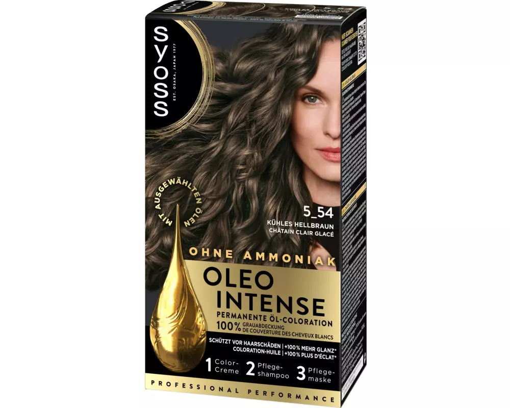 Syoss oleo intense Haarcoloration Oleo Intense 5-54 Kühles Hellbraun