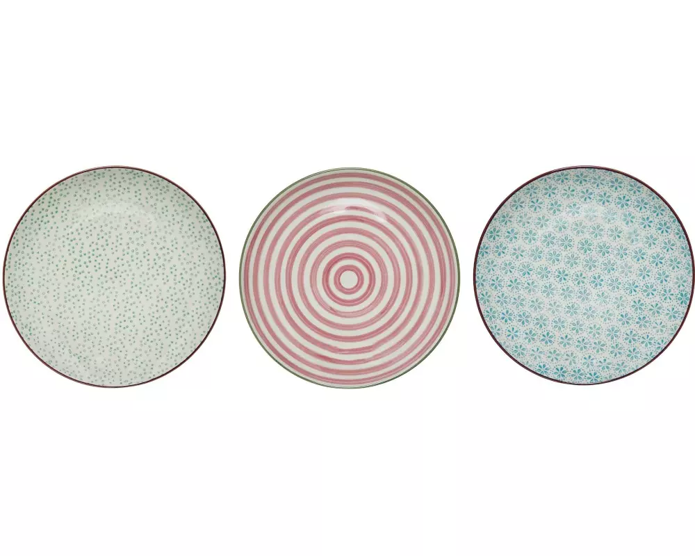 Bloomingville Teller Patrizia, Steingut, ∅ 20 cm, assortiert