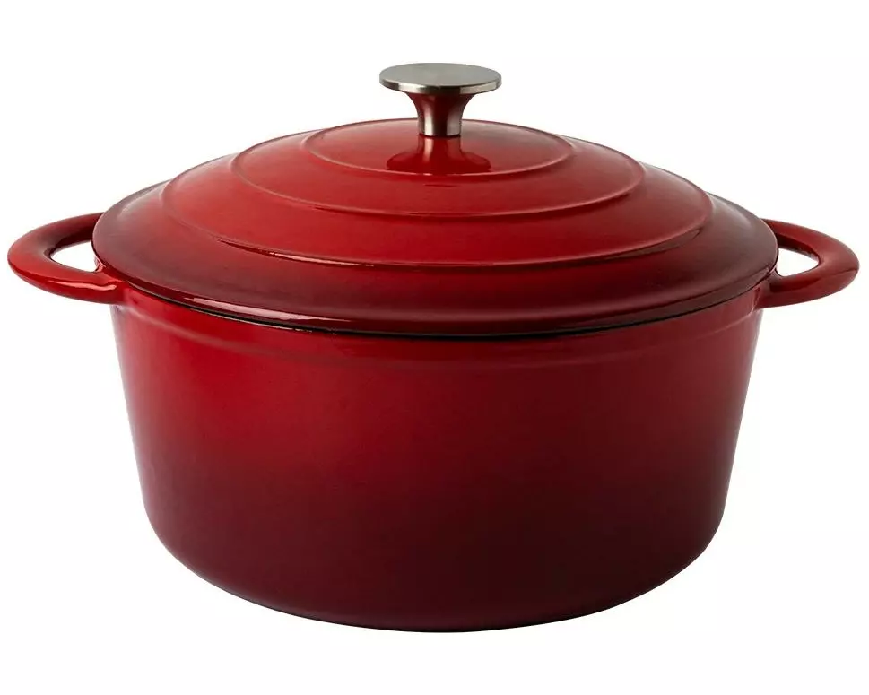 Lunasol Kochtopf Jupiter 5 L, 26 cm emailliert Rot