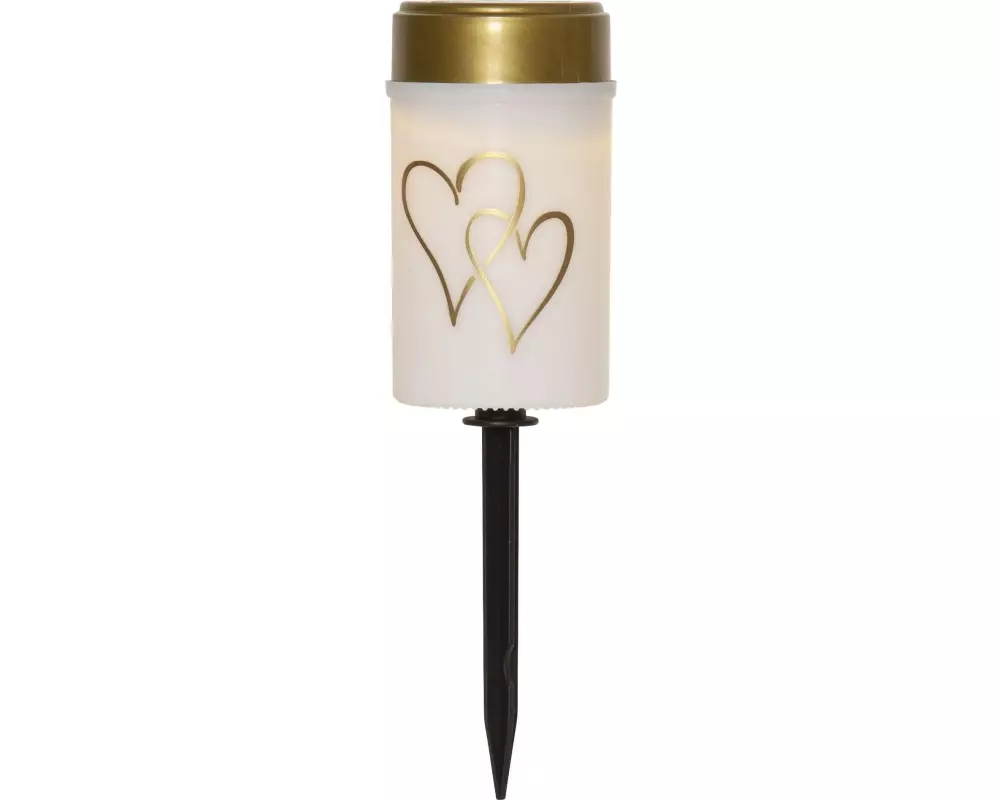 Star Trading Solar Kerze Hearty Warmweiss, 1 LED