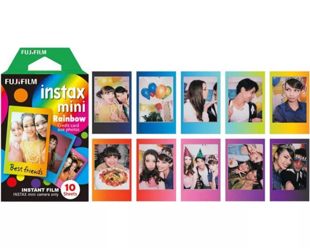 Fujifilm Sofortbildfilm Instax Mini Rainbow 10 Blatt