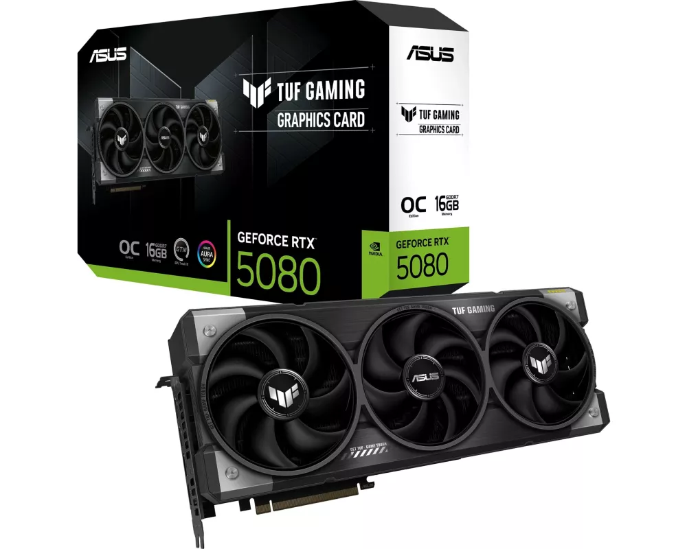 ASUS Grafikkarte TUF RTX 5080 OC Edition 16GB – Gaming