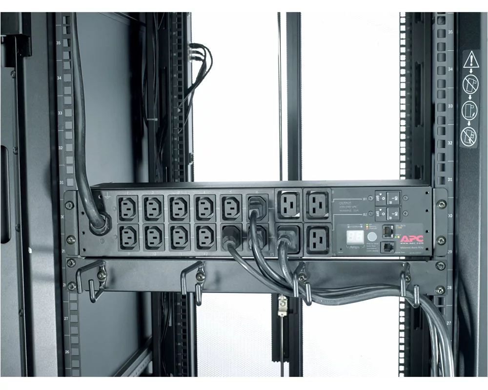 APC Rack PDU, Metered, 2U, 32A 230V, (12)C13S & (4)C19 Cord Length (3.7 meter) IEC309