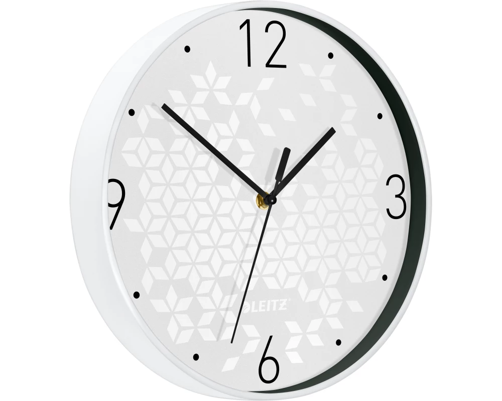 LEITZ Wanduhr WOW 29cm 9015-00-01 weiss