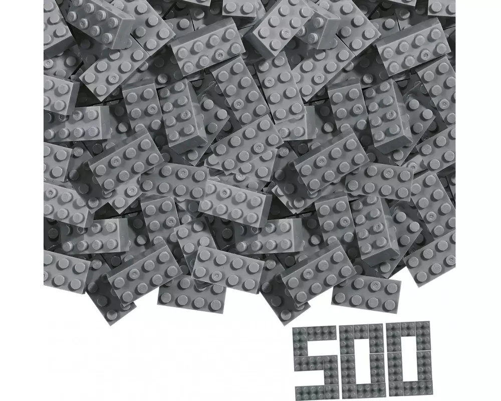 BLOX Bausteine 500 graue 8er Steine lose
