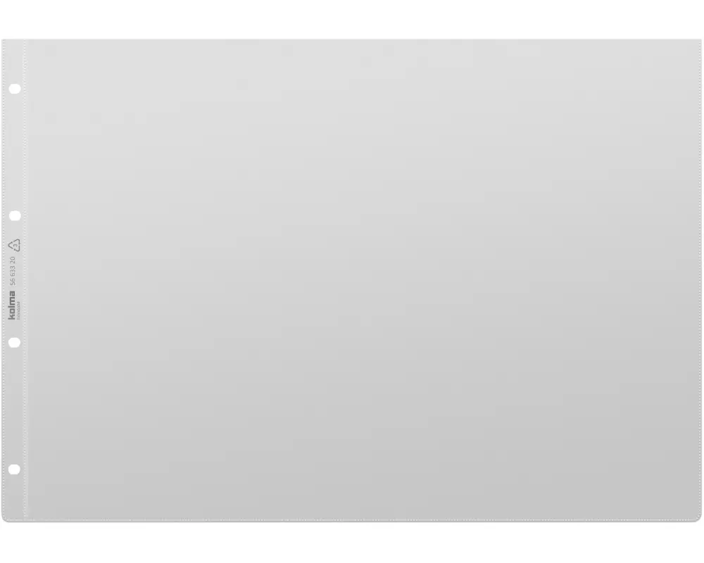 Kolma Zeigetasche A3 ExtraSolid quer Transparent, 10 Stück