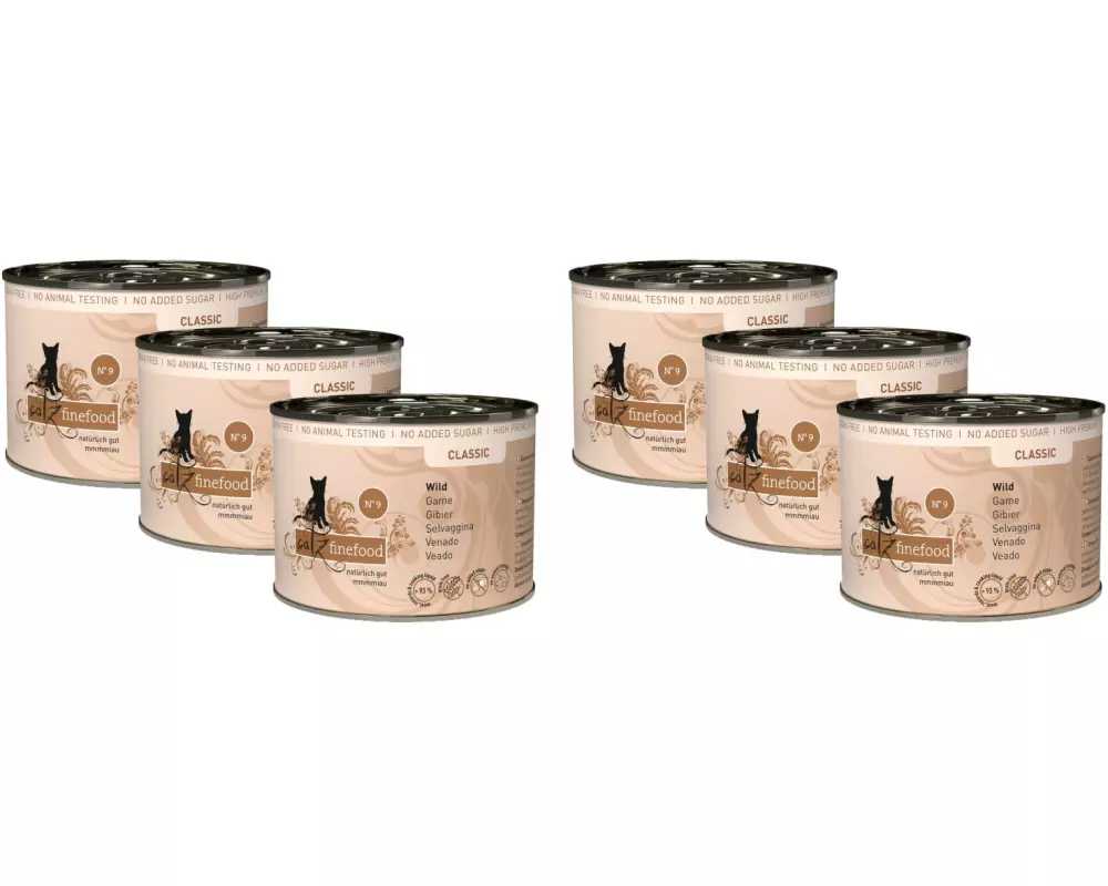 catz finefood Nassfutter No.09 Wild, 6 x 200 g
