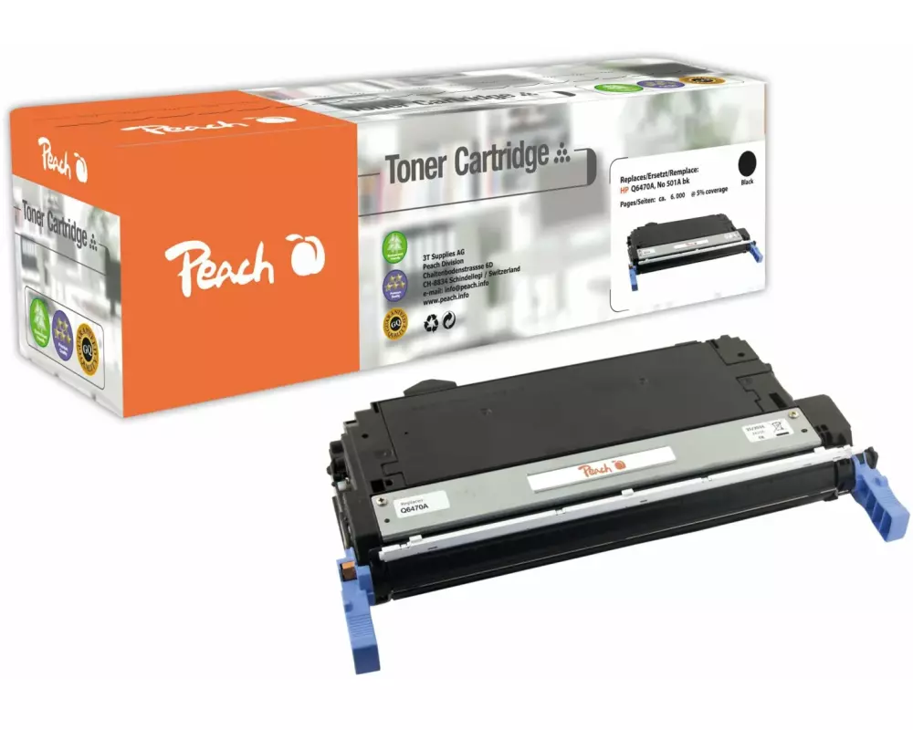 Peach Toner HP Nr. 501A (Q6470A) Black