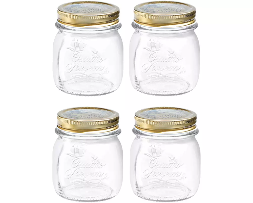 Bormioli Rocco Einmachglas Quattro Stagioni 250 ml, 4 Stück