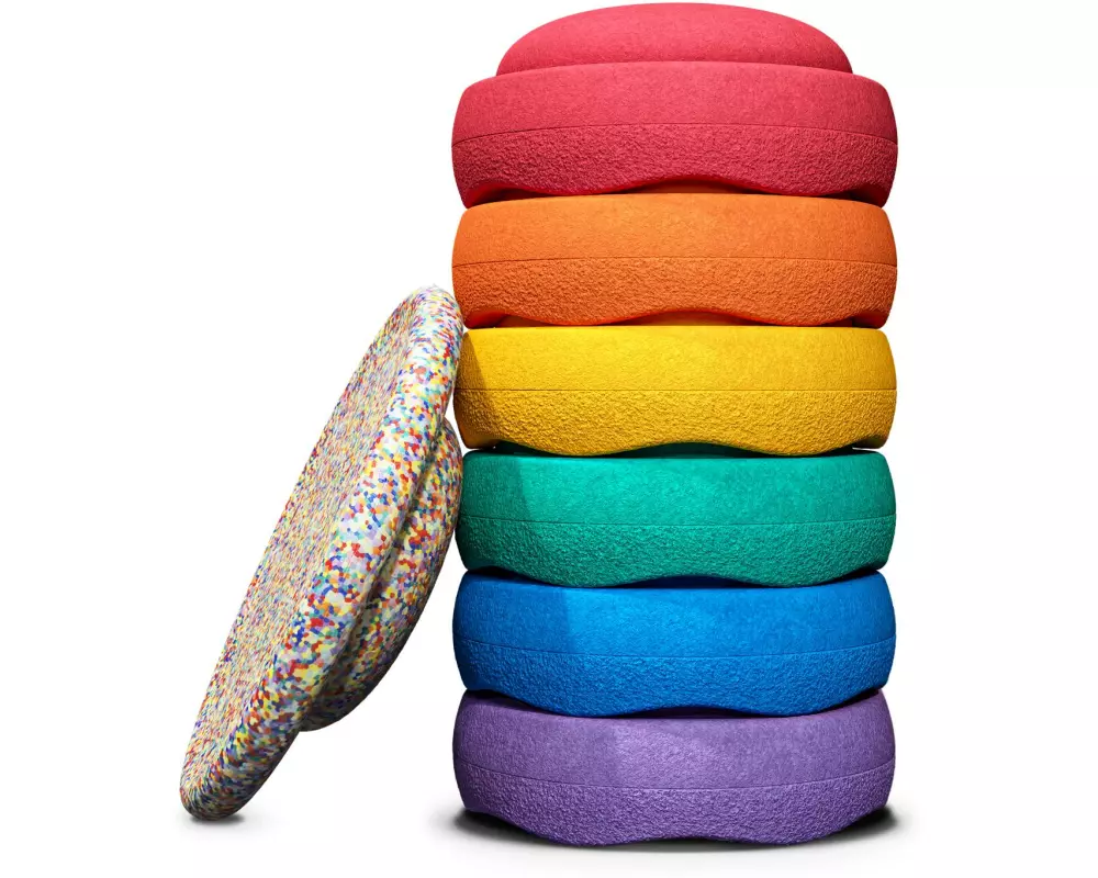 Stapelstein Beschäftigungsspielzeug Rainbow Set Classi