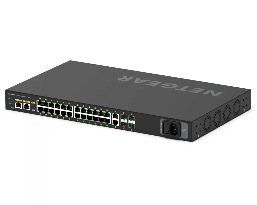 Netgear PoE+ Switch AV Line M4250-26G4F-PoE+ 28 Port