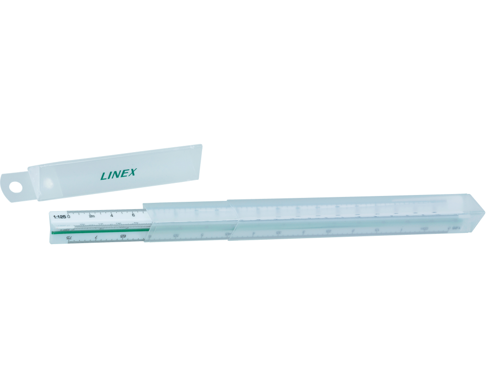 LINEX Dreikantmassstab 30cm 94700L weiss/farbig