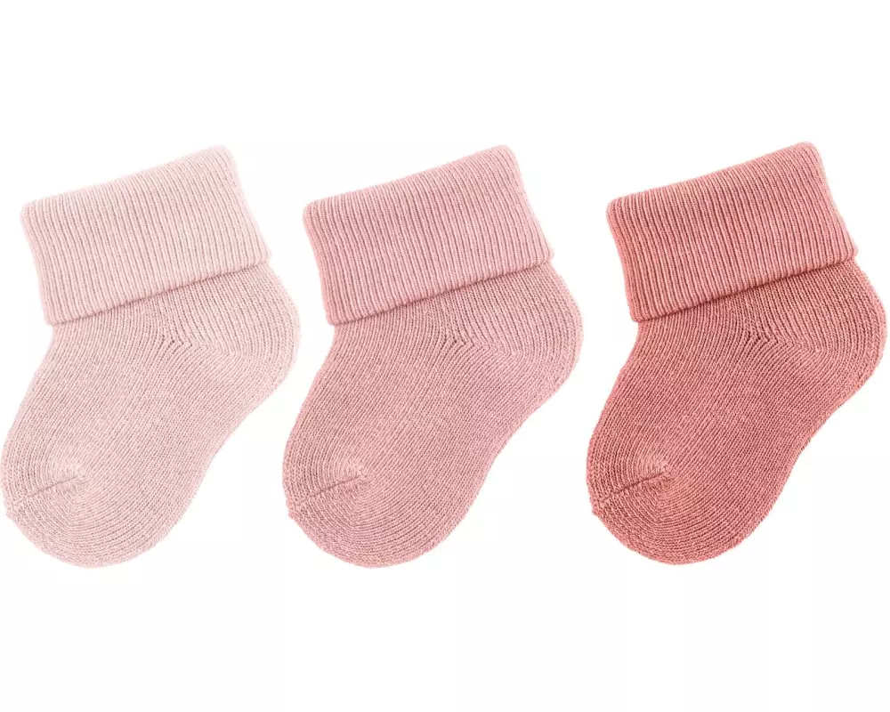Sterntaler Socken 3er Set uni Zartrosa One Size